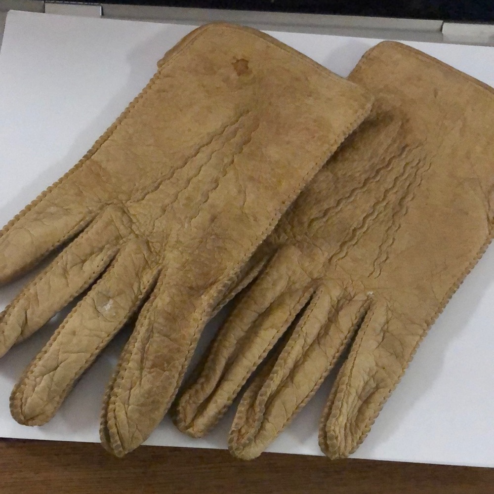 Vtg Fownes pigskin leather gloves
